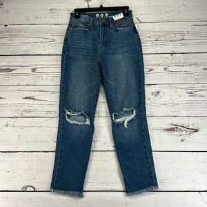 Rewash 90s High Rise Distressed Mom Jeans Size 1